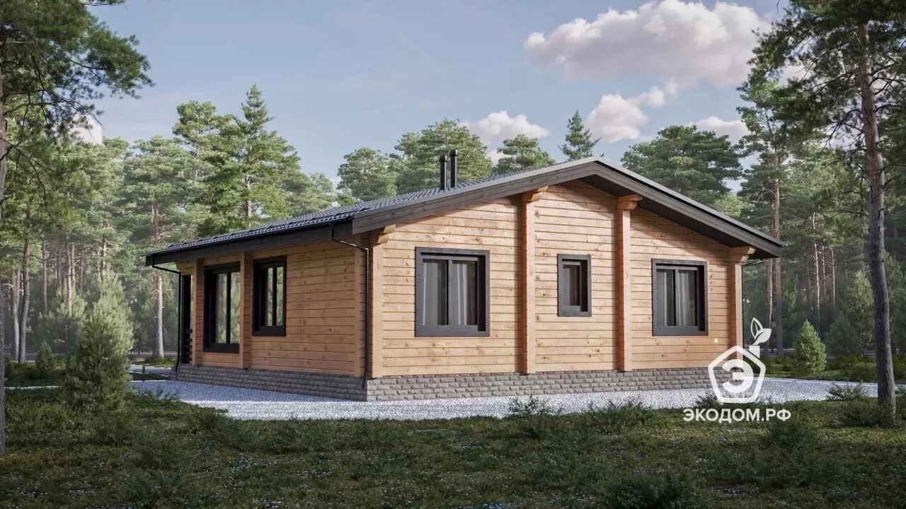 Дом 10x10 - дом из бруса 10х10