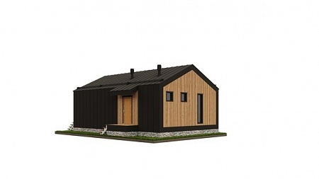 Дом в стиле Barnhouse 6,7х8,5 м